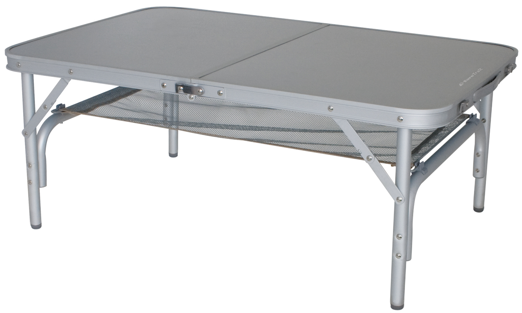 Eurotrail campingtafel Monnai 90 x 70 x 60 cm aluminium grijs